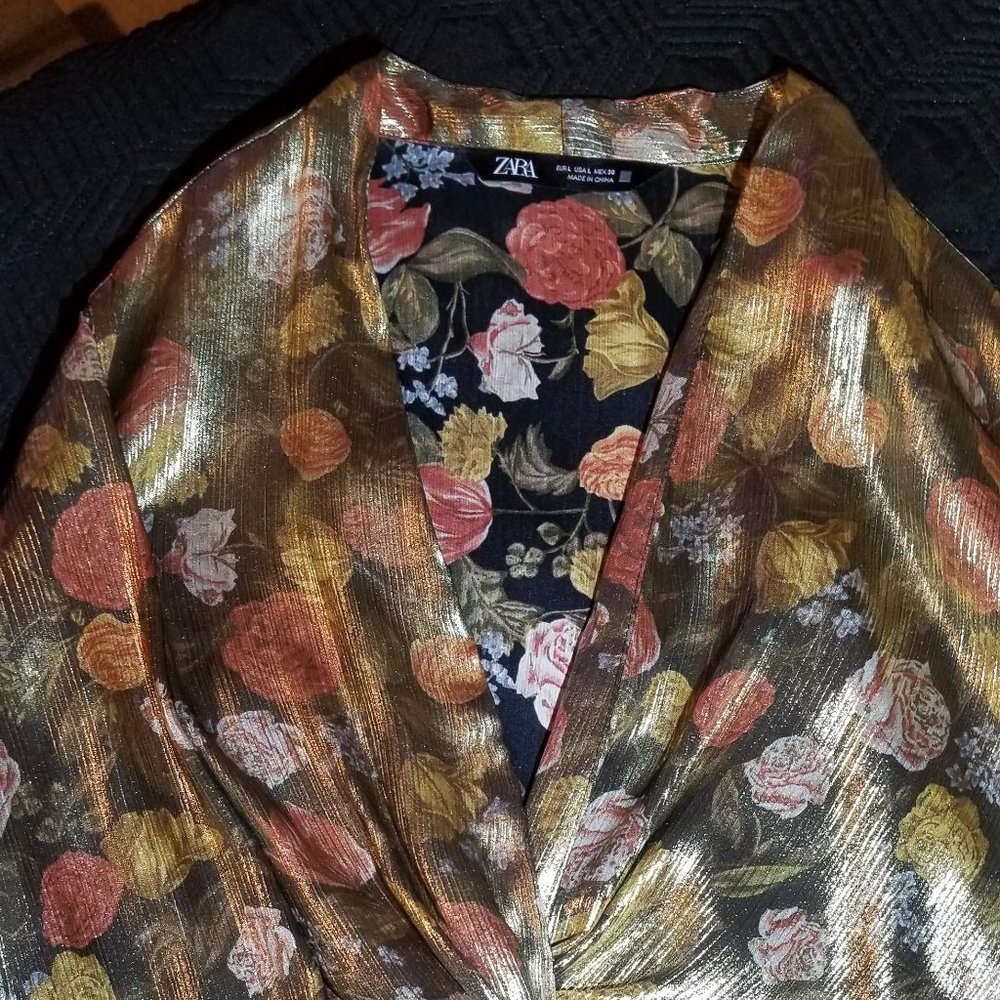 Dressy crop shirt